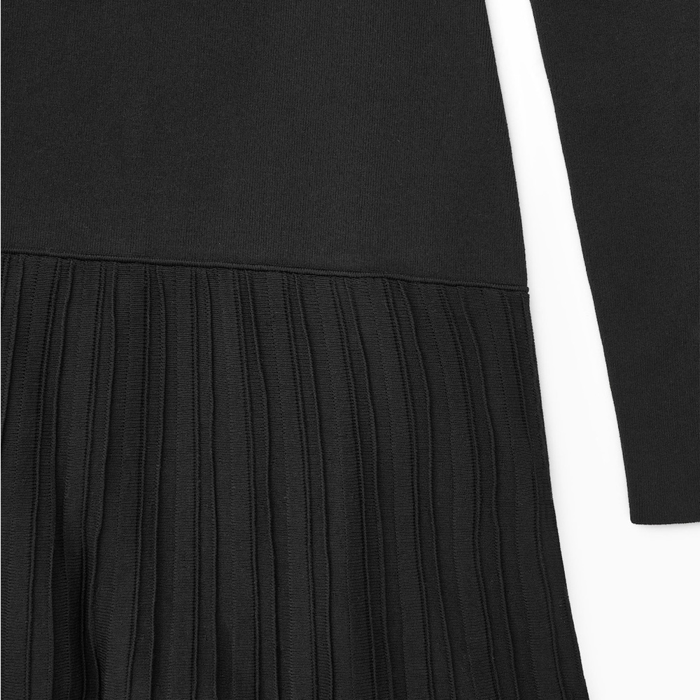 COS Black Maxi Turtleneck Dress - Picture 4 of 16